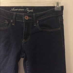 Skinny jeans low rise dark wash American Eagle